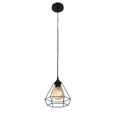Pendul, Model Heidi, Negru, 1 X E27, 230V, IP20, Abajur, Metal, Elmark, 955HEIDI1/BL Pendul, Model Heidi, Negru, 1 X E27, 230V, IP20, Abajur, Metal, Elmark, 955HEIDI1/BL