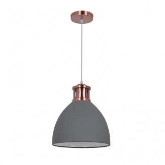 Pendul, Model Jason, Cupru, 1 X E27, 230V, IP20, Abajur, Metal, Elmark, 955JASON1/GR - imaginea produsului 955JASON1/GR din categoria Pendule
