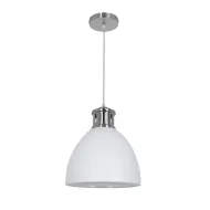 Pendul, Model Jason, Nichel Satinat, 1 X E27, 230V, IP20, Abajur, Metal, Elmark, 955JASON1/WH