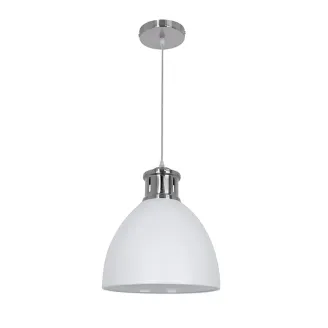 Pendul, Model Jason, Nichel Satinat, 1 X E27, 230V, IP20, Abajur, Metal, Elmark, 955JASON1/WH - Vezi Detalii Complete Pendul, Model Jason, Nichel Satinat, 1 X E27, 230V, IP20, Abajur, Metal, Elmark, 955JASON1/WH - imaginea produsului 955JASON1/WH din categoria Pendule