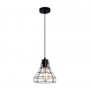 Pendul, Model Jill, Negru, 1 X E27, 230V, IP20, Abajur, Metal, Elmark, 955JILL1/BL Pendul, Model Jill, Negru, 1 X E27, 230V, IP20, Abajur, Metal, Elmark, 955JILL1/BL