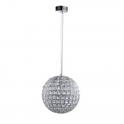 Pendul, Model Katelyn, Crom, 1 X E27, 230V, IP20, Abajur, Cristal, Elmark, 955KATELYN1 Pendul, Model Katelyn, Crom, 1 X E27, 230V, IP20, Abajur, Cristal, Elmark, 955KATELYN1