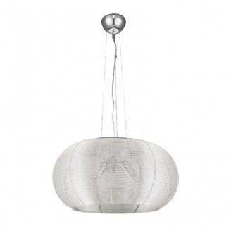 Pendul, Model Kerry, Aluminiu, 3 X E27, 230V, IP20, Abajur, Aluminiu, Elmark, 955KERRY3P/AL - imaginea produsului 955KERRY3P/AL din categoria Pendule
