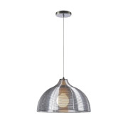 Pendul, Model Liv, Crom, 1 X E27, 230V, IP20, Abajur, Aluminiu, Elmark, 955LIV1/AL Pendul, Model Liv, Crom, 1 X E27, 230V, IP20, Abajur, Aluminiu, Elmark, 955LIV1/AL