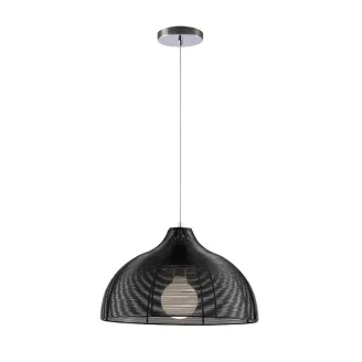 Pendul, Model Liv, Crom, 1 X E27, 230V, IP20, Abajur, Aluminiu, Elmark, 955LIV1/BL - imaginea produsului 955LIV1/BL din categoria Pendule