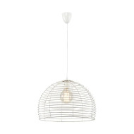 Pendul, Model Lucca, Alb, 1 X E27, 230V, IP20, Abajur, Metal, Elmark, 955LUCCA1/WH