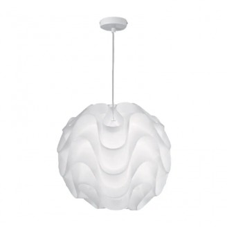 Pendul, Model Luna, Alb, 1 X E27, 230V, IP20, Abajur, Plastic, Elmark, 955LUNA1 - imaginea produsului 955LUNA1 din categoria Pendule