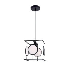 Pendul, Model Luton, Negru, 1 X E14, 230V, IP20, Abajur, Metal, Elmark, 955LUTON1