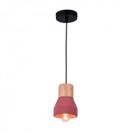 Pendul, Model Majestic, Negru, 1 X E27, 230V, IP20, Abajur, Beton, Elmark, 955MAJESTIC1P/CF