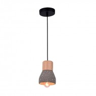 Pendul, Model Majestic, Negru, 1 X E27, 230V, IP20, Abajur, Beton, Elmark, 955MAJESTIC1P