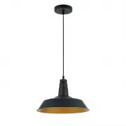 Pendul, Model Matt, Negru, 1 X E27, 230V, IP20, Abajur, Metal, Elmark, 955MATT1/BK Pendul, Model Matt, Negru, 1 X E27, 230V, IP20, Abajur, Metal, Elmark, 955MATT1/BK