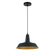 Pendul, Model Matt, Negru, 1 X E27, 230V, IP20, Abajur, Metal, Elmark, 955MATT1/BK