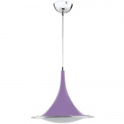 Pendul, Model Mira, Mov, 15W, 1200 lm, Lumina Neutra, 4000K, 230V, Abajur, Aluminiu / Sticla, IP20, Horoz, 0PDN-020-004-0015-050