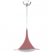 Pendul, Model Mira, Roz, 15W, 1200 lm, Lumina Neutra, 4000K, 230V, Abajur, Aluminiu / Sticla, IP20, Horoz, 0PDN-020-004-0015-030