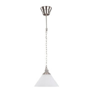 Pendul, Model Molly, Nichel Satinat, 1 X E27, 230V, IP20, Abajur, Sticla, Elmark, 955MOLLY1P/SN
