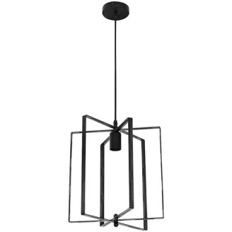 Pendul, Model Nobel, Negru, 1 X E27, 230V, IP20, Abajur, Metal, Horoz, 0PDN-021-013-0001-010 - imaginea produsului 0PDN-021-013-0001-010 din categoria Pendule