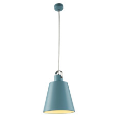 Pendul, Model Nova, Albastru, 5W, 300 lm, Lumina Neutra, 4000K, 230V, Abajur, Metal, IP20, Horoz, PNDLMP-0876005062