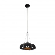 Pendul, Model Pearl, Negru/Auriu, 3 X E27, 230V, IP20, Abajur, Metal, Elmark, 955PEARL3/BL Pendul, Model Pearl, Negru/Auriu, 3 X E27, 230V, IP20, Abajur, Metal, Elmark, 955PEARL3/BL