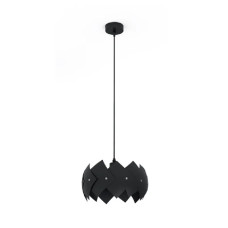 Pendul, Model Rocco, Negru, 1 X E27, 230V, IP40, Abajur, Plastic, Elmark, 955ROCCO1/BL