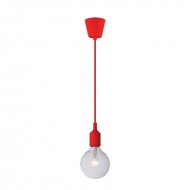 Pendul, Model Sailor-16, Rosu, 1 X E27, 230V, IP20, Abajur, Silicon, Elmark, 955SAILOR16/R