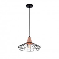 Pendul, Model Secret, Negru, 1 X E27, 230V, IP20, Abajur, Metal, Elmark, 955SECRET1P