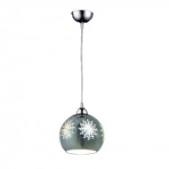 Pendul, Model Shade, Multiculoare, 1 X E27, 230V, IP20, Abajur, Sticla, Elmark, 91SHADE3DR4
