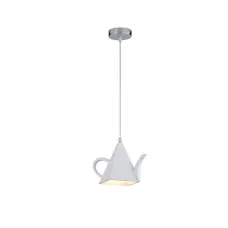 Pendul, Model Teatime, Alb, 1 X E27, 230V, IP20, Abajur, Ceramica, Elmark, 955TEATIME1/WH