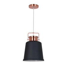 Pendul, Model Tedd, Cupru, 1 X E27, 230V, IP20, Abajur, Metal, Elmark, 955TEDD1P/BK