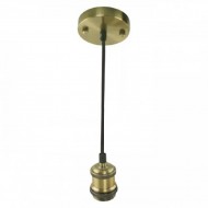 Pendul, Model Tesla, Bronz antic, 1 X E27, 230V, IP20, Abajur, Metal, Horoz, 0PDN-021-003-0001-020 Pendul, Model Tesla, Bronz antic, 1 X E27, 230V, IP20, Abajur, Metal, Horoz, 0PDN-021-003-0001-020