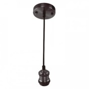 Pendul, Model Tesla, Negru perlat, 1 X E27, 230V, IP20, Abajur, Metal, Horoz, 0PDN-021-003-0001-050
