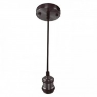 Pendul, Model Tesla, Negru perlat, 1 X E27, 230V, IP20, Abajur, Metal, Horoz, 0PDN-021-003-0001-050
