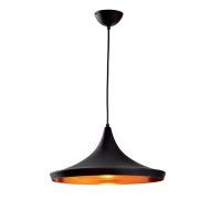 Pendul, Model Tim-1B, Negru, 1 X E27, 230V, IP20, Abajur, Aluminiu, Elmark, 955TIM1B Pendul, Model Tim-1B, Negru, 1 X E27, 230V, IP20, Abajur, Aluminiu, Elmark, 955TIM1B