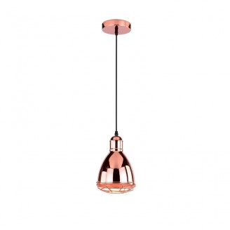 Pendul, Model Tyler-1A, Cupru, 1 X E27, 230V, IP20, Abajur, Metal, Elmark, 955TYLER1A/Cu