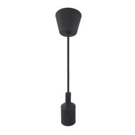 Pendul, Model Volta, Negru, 1 X E27, 230V, IP20, Abajur, Plastic, Horoz, 0PDN-021-001-0001-020