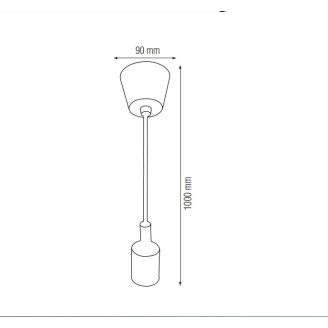 Pendul, Model Volta, Negru, 1 X E27, 230V, IP20, Abajur, Plastic, Horoz, 0PDN-021-001-0001-021 - imaginea produsului 0PDN-021-001-0001-021 din categoria Pendule