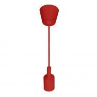 Pendul, Model Volta, Rosu, 1 X E27, 230V, IP20, Abajur, Plastic, Horoz, 0PDN-021-001-0001-050