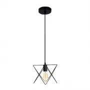 Pendul, Model Ida, Negru, 1 X E27, 230V, IP20, Abajur, Metal, Elmark, 955IDA1/BL