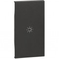 Placa, Modulara, pentru, 2m, lumina, Negru, Bticino, Living, Now, KG01M2A