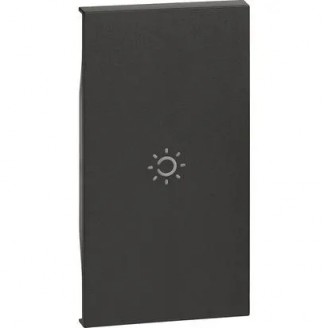 Placa, Modulara, pentru, 2m, lumina, Negru, Bticino, Living, Now, KG01M2A - imaginea produsului KG01M2A din categoria Bticino Living Now