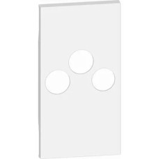 Placa, Modulara, pentru, 3, iesiri, TV-R-SAT, Alb, Bticino, Living, Now, KW26M2