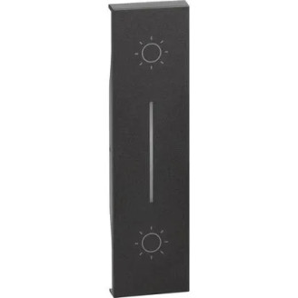 Placa, Modulara, pentru, dubla, Buton, cu, revenire, 1M, Negru, Bticino, Living, Now, KG05L