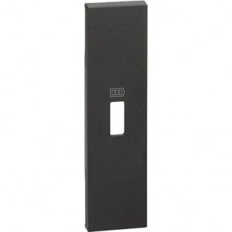 Placa, Modulara, pentru, incarcator, USB, 1M, Negru, Bticino, Living, Now, KG10C