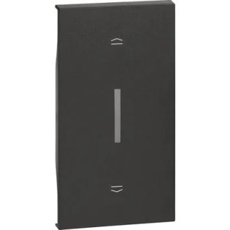 Placa, Modulara, pentru, Intrerupator, storuri, 2M, Negru, Bticino, Living, Now, KG06M2 - imaginea produsului KG06M2 din categoria Bticino Living Now