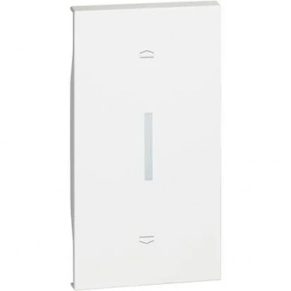 Placa, Modulara, pentru, Intrerupator, storuri, 2m, Alb, Bticino, Living, Now, KW06M2