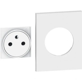 Placa, Modulara, pentru, priza, FR/BE, Plat, 3M, Alb, Bticino, Living, Now, KW55M3F - imaginea produsului KW55M3F din categoria Bticino Living Now