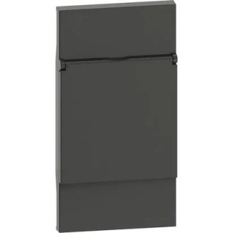 Placa, Modulara, pentru, priza, capac, 2M, Negru, Bticino, Living, Now, KG04P