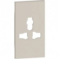 Placa, Modulara, pentru, priza, multistandard, Nisip, Bticino, Living, Now, KM59