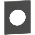 Placa, Modulara, pentru, priza, standard, Francez/German, Lampa, 3M, Negru, Bticino, Living, Now, KG04M3