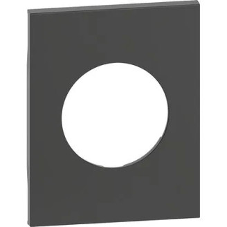 Placa, Modulara, pentru, priza, standard, Francez/German, Lampa, 3M, Negru, Bticino, Living, Now, KG04M3