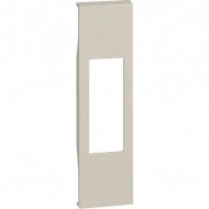 Placa, Modulara, pentru, priza, standard, italiaITA, 10/16A, 1M, Nisip, Bticino, Living, Now, KM02